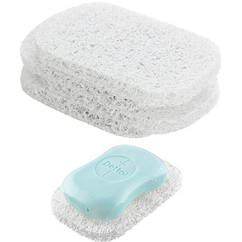 Kitchen Appliances Set - 4Pcs/Set PVC Soap Saver Drain Soap
