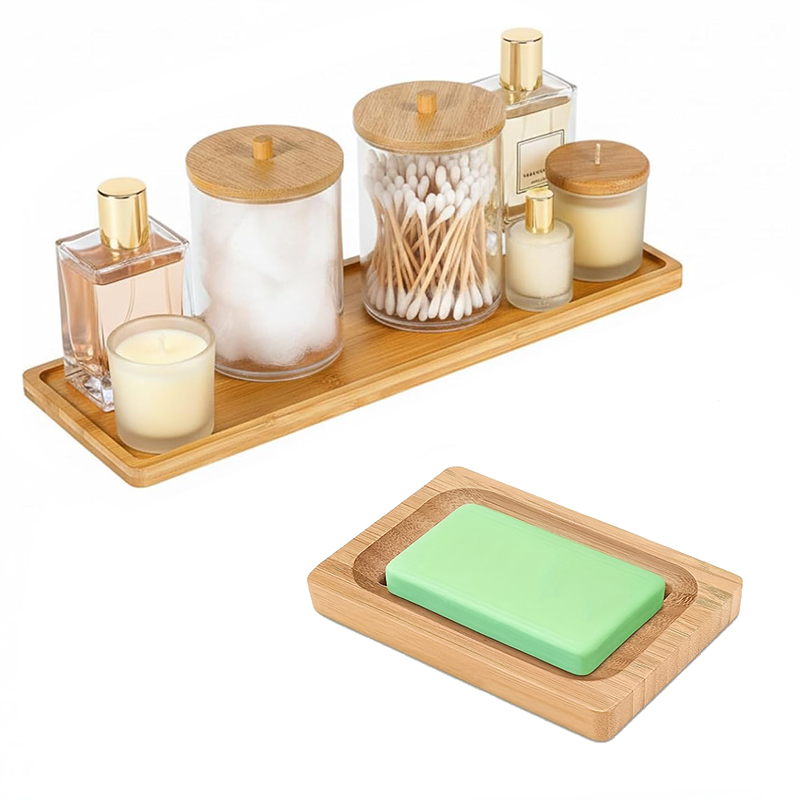 2pcs Bamboo Bathroom Accessori - Kitchen Appliances Set 리뷰 및 가격