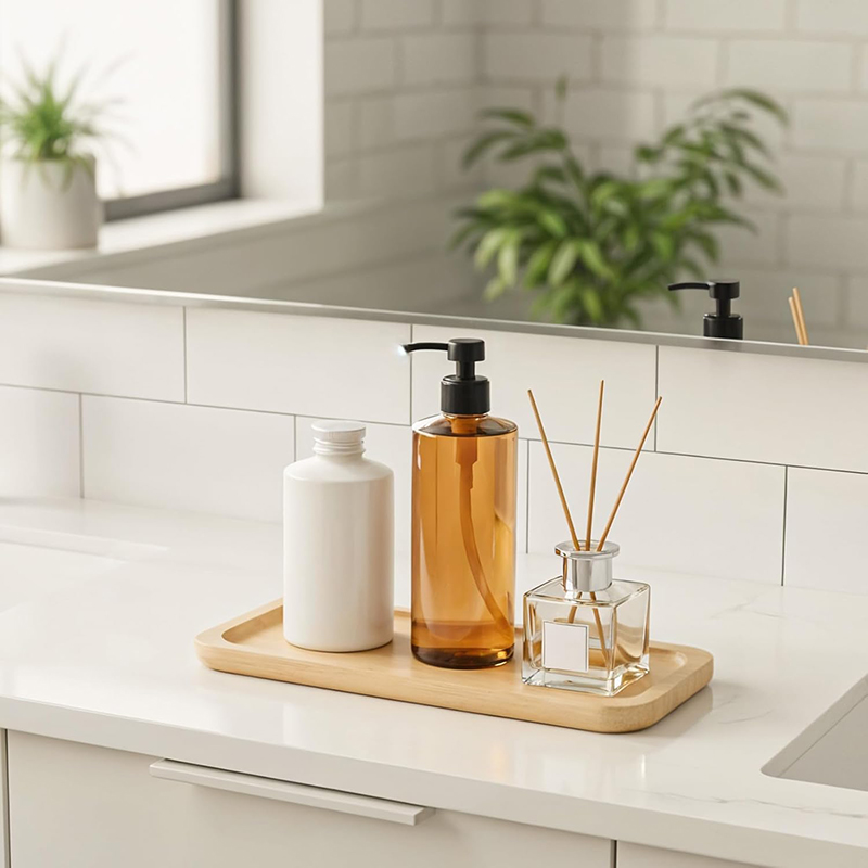 2pcs Bamboo Bathroom Accessori - Kitchen Appliances Set 리뷰 및 가격