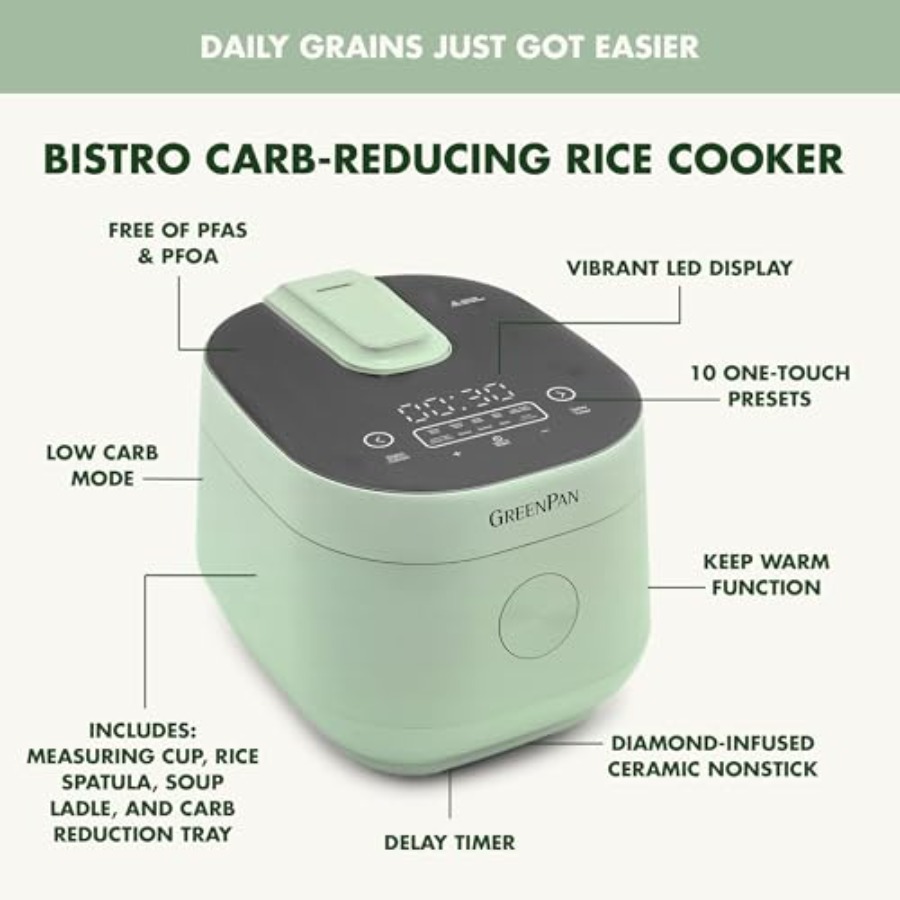 Mint Green 8-Cup Rice Cooker w - Rice Cooker 10 Cup 리뷰 및 가격