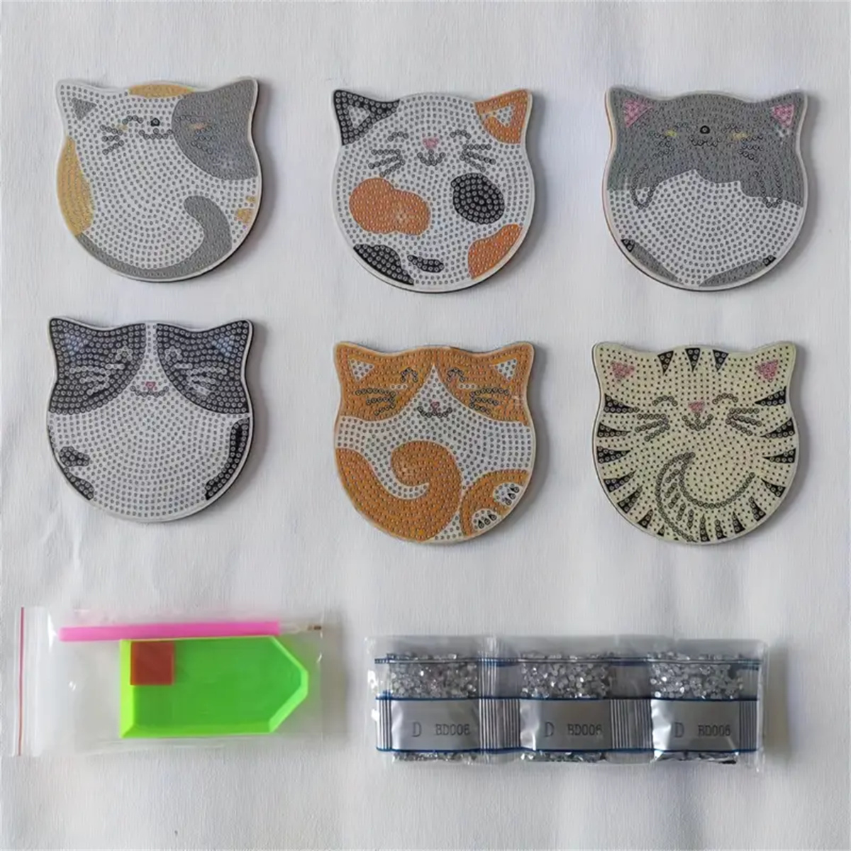 6 Pieces/set DIY Cat Rhineston - Kitchen Appliances Set 리뷰 및 가격
