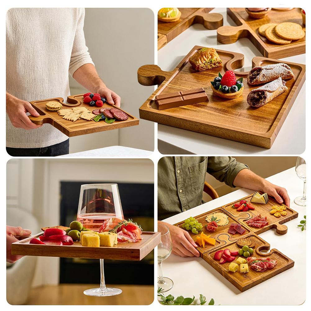 Wooden Puzzle Shaped Appetizer - Kitchen Appliances Set 리뷰 및 가격