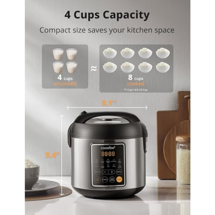 4 Cups Uncooked Rice Cooker wi - Rice Cooker 10 Cup 리뷰 및 가격