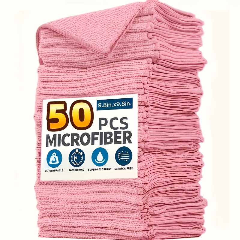 1-50Pcs Light Pink Microfiber  - Kitchen Appliances Set 리뷰 및 가격