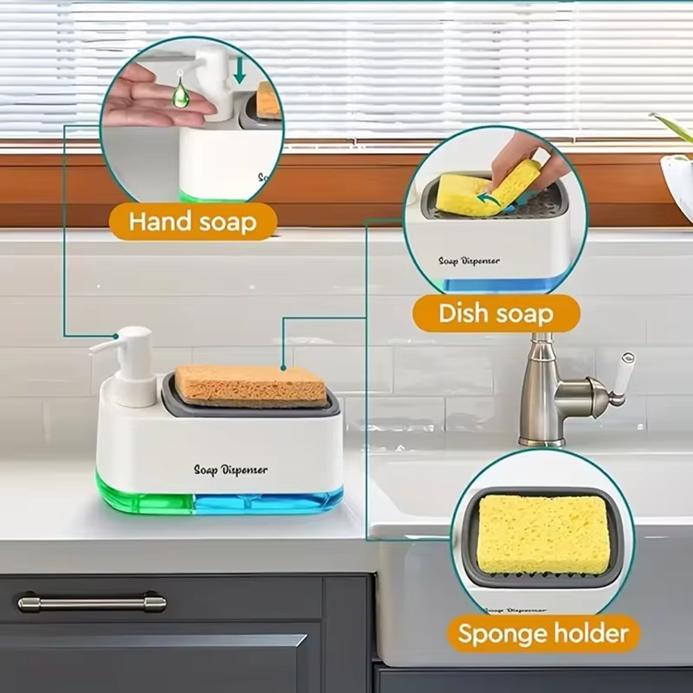 3-in-1 Hand And Dish Soap Disp - Kitchen Appliances Set 리뷰 및 가격