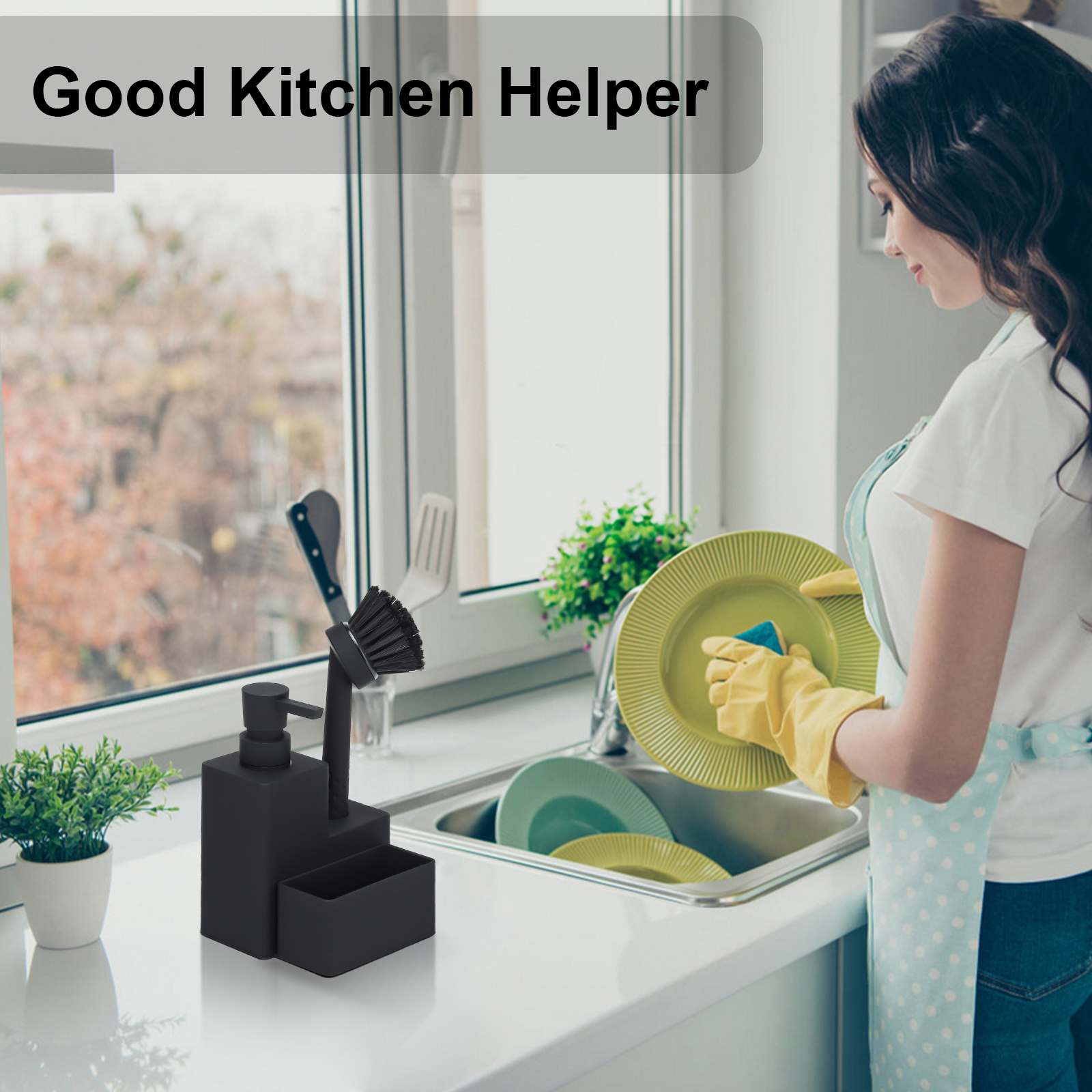 Modern Square Dish Soap Dispen - Kitchen Appliances Set 리뷰 및 가격