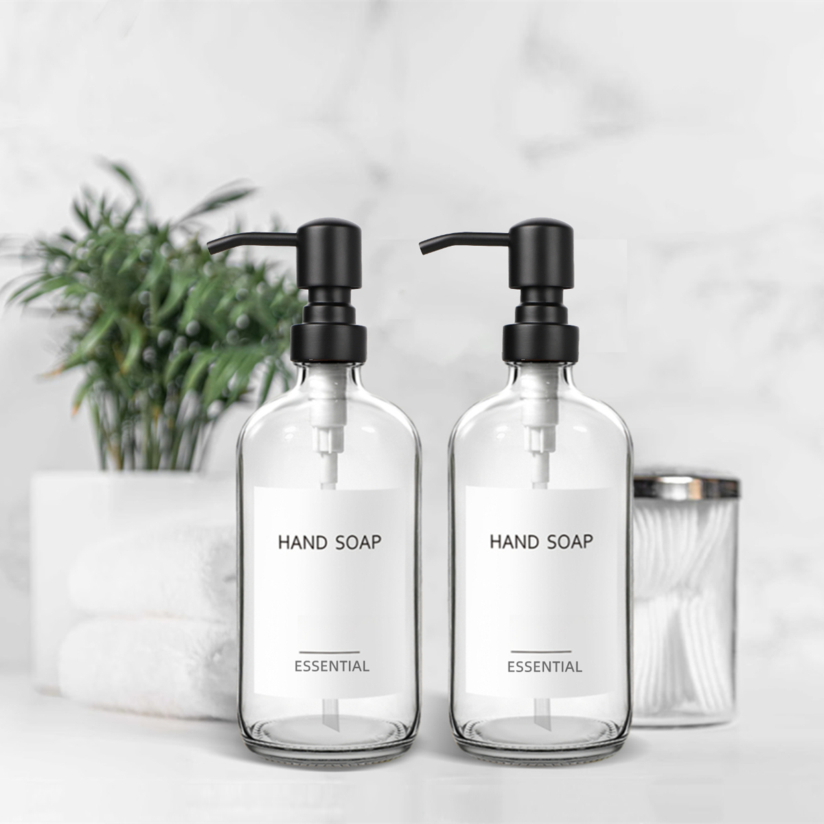 Clear Glass Soap Dispenser Set - Kitchen Appliances Set 리뷰 및 가격